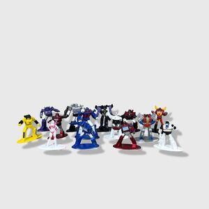 Lot of 14 Jada Toys Transformers Nano Metalfigs Multicolor G1 Retro Figures
